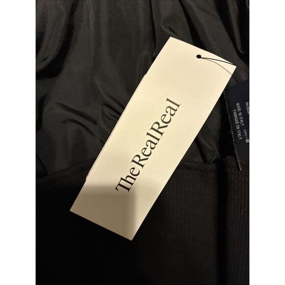 Prada Authentic Solid Black Nylon Sequin Long Sleeve Bomber Jacket 40 Small - Picture 7 of 8